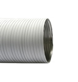 TUBO FLESSIBILE IN ALLUMINIO PREVERNICIATO LUNGHEZZA 3 MT Diam. 80