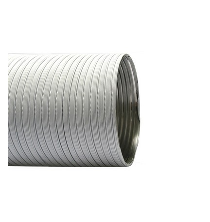 TUBO FLESSIBILE IN ALLUMINIO PREVERNICIATO LUNGHEZZA 3 MT Diam. 80