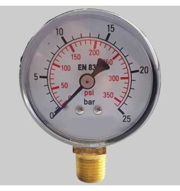 MANOMETRO Ø 50 LATERALE - 0÷25 bar
