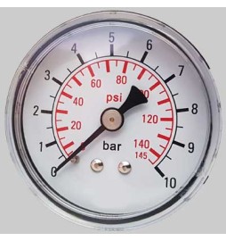 MANOMETRO Ø 50 POSTERIORE - 0÷10 bar