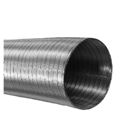 TUBO ALLUMINIO FLEX ALLUNGABILE A 3MT Diam. 130 Alluminio