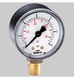 MANOMETRO Ø 63 LATERALE - 0 - 6 bar G 1/4