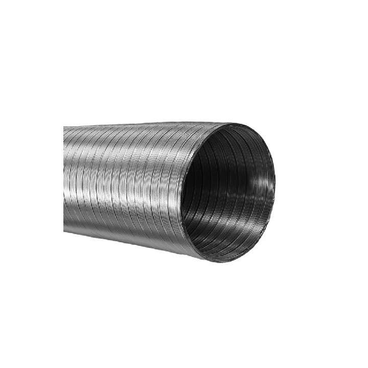 TUBO ALLUMINIO FLEX ALLUNGABILE A 3MT Diam. 120 Bianco