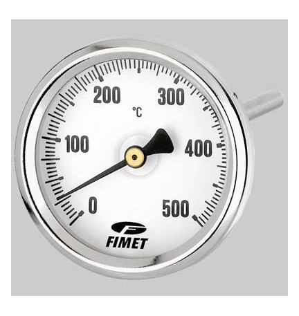 TERMOMETRI PER CANNA FUMARIA 0 - 500°C POSTERIORE - Stelo 100 mm
