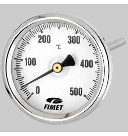 TERMOMETRI PER CANNA FUMARIA 0 - 500°C POSTERIORE - Stelo 150 mm