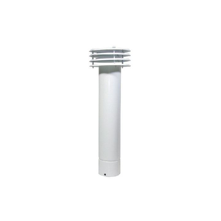 ESALATORE FUMO VENTILATO IN LAMIERA VERNICIATA BIANCA Diam. 130
