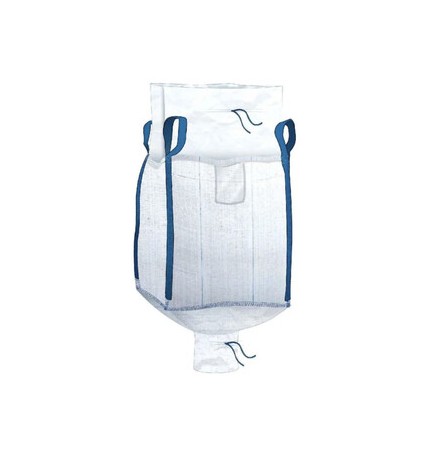 SACCO BIG BAG A CARAMELLA C/VALVOLA DI SCARICO