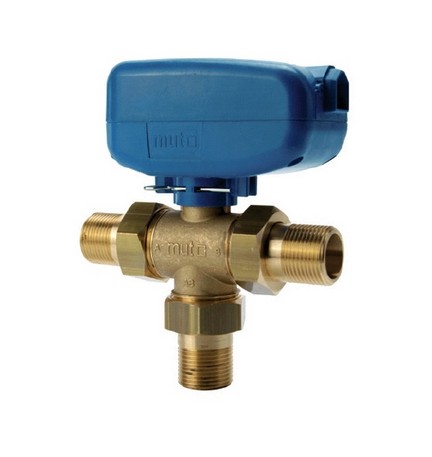 VALVOLA DI ZONA SERIE TMO A 3 VIE MOTORIZZATE CON ATTUATORE G 1/2 M con relè