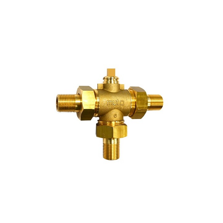 VALVOLA A 3 VIE A SFERA VTM G 1/2 M