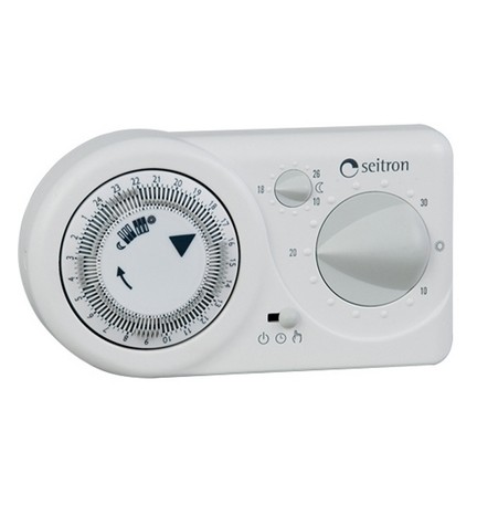 CRONOTERMOSTATO ELETTRONICO GIORNALIERO TEMPORA Bianco