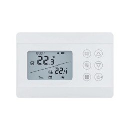 CRONOTERMOSTATO SETTIMANALE SILVER CR Bianco