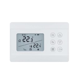 CRONOTERMOSTATO SETTIMANALE SILVER CR Bianco