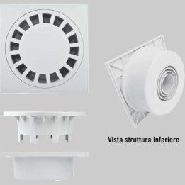 CHIUSINO SIFONATO IN PVC - 15 x 15 Uscita 40-50-+3