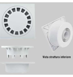 CHIUSINO SIFONATO IN PVC - 20 x 20 Uscita 80-100-110
