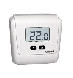 TERMOSTATO ELETTRONICO DA PARETE ET05 Bianco