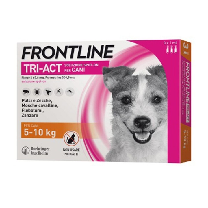 FRONTLINE TRI-ACT CANI 5-10 KG 3 PIPETTE