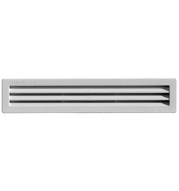 GRIGLIA DA INCASSO CON RETE L. 305 X H. 60 MM Bianco