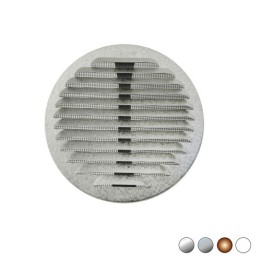 GRIGLIA TONDA IN METALLO CON MOLLE E RETE D.80-140 MM Alluminio Ramato