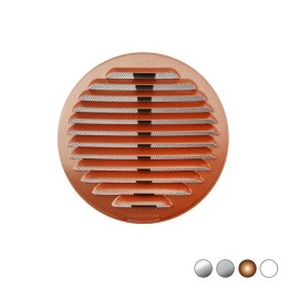 GRIGLIA TONDA IN METALLO CON MOLLE E RETE D.125-160 MM Alluminio Bianco