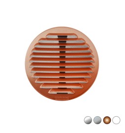 GRIGLIA TONDA IN METALLO CON MOLLE E RETE D.125-160 MM Alluminio Ramato
