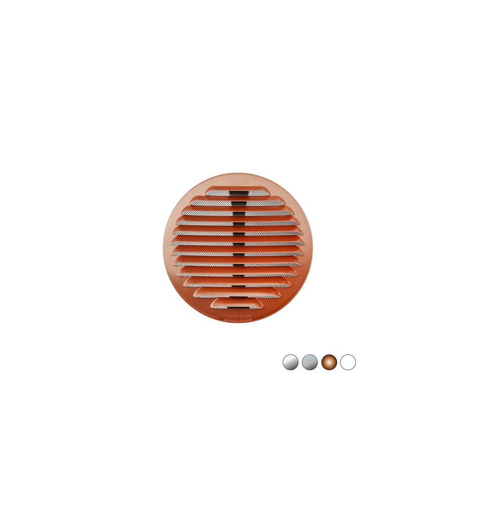 GRIGLIA TONDA IN METALLO CON MOLLE E RETE D.125-160 MM Inox