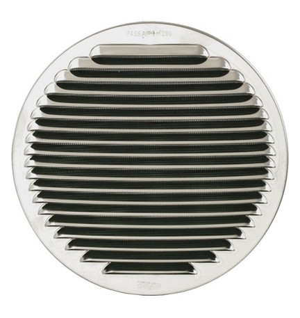 GRIGLIA TONDA IN METALLO CON MOLLE E RETE D.160-200 MM Inox