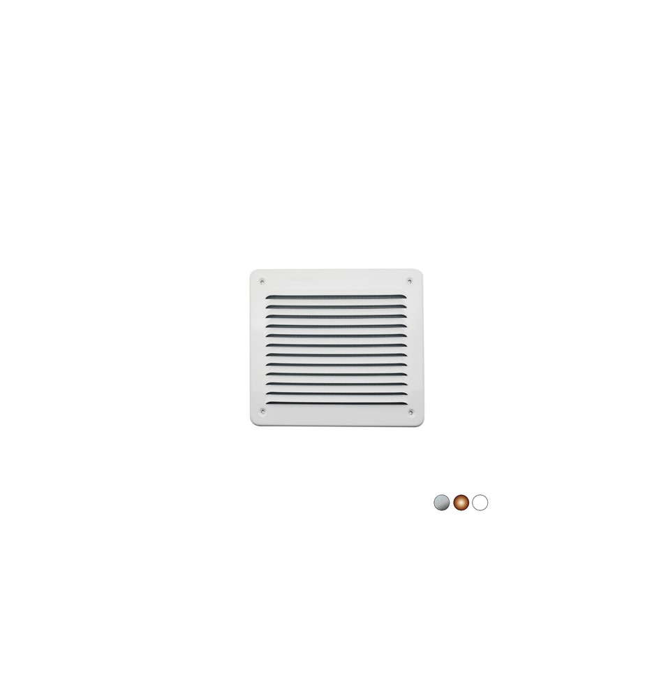 GRIGLIA IN METALLO DA SOVRAPPORRE CON RETE L. 193 X H. 165 MM Alluminio Ramato