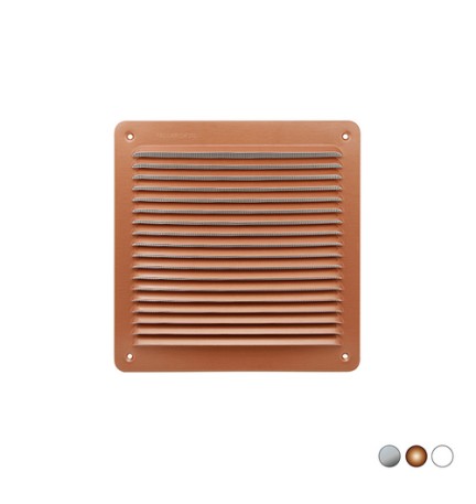 GRIGLIA DA SOVRAPPORRE IN METALLO CON RETE L. 228 X H. 228 MM Alluminio Ramato