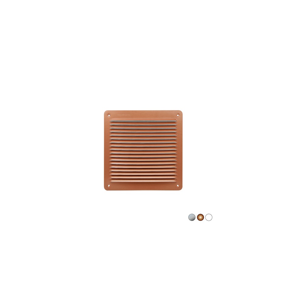 GRIGLIA DA SOVRAPPORRE IN METALLO CON RETE L. 228 X H. 228 MM Inox