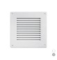 GRIGLIA IN METALLO DA SOVRAPPORRE CON RETE L. 140 X H. 140 MM Alluminio Argento