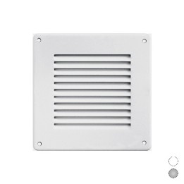 GRIGLIA IN METALLO DA SOVRAPPORRE CON RETE L. 140 X H. 140 MM Bianco