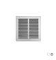 GRIGLIA IN METALLO DA SOVRAPPORRE CON RETE L. 240 X H. 240 MM Alluminio Argento