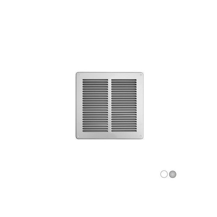 GRIGLIA IN METALLO DA SOVRAPPORRE CON RETE L. 240 X H. 240 MM Bianco