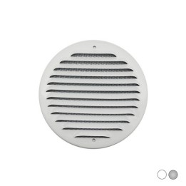 GRIGLIA TONDA DA SOVRAPPORRE IN METALLO CON RETE D.150 MM Alluminio Bianco