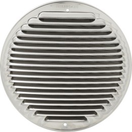 GRIGLIA TONDA DA SOVRAPPORRE IN METALLO CON RETE D.230 MM Inox