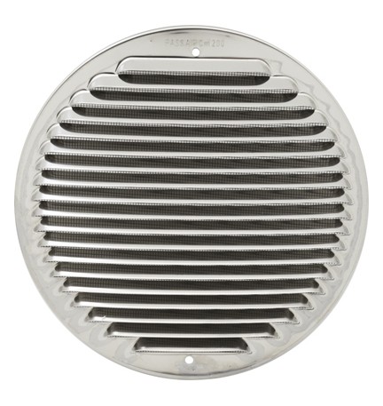 GRIGLIA TONDA DA SOVRAPPORRE IN METALLO CON RETE D.230 MM Inox