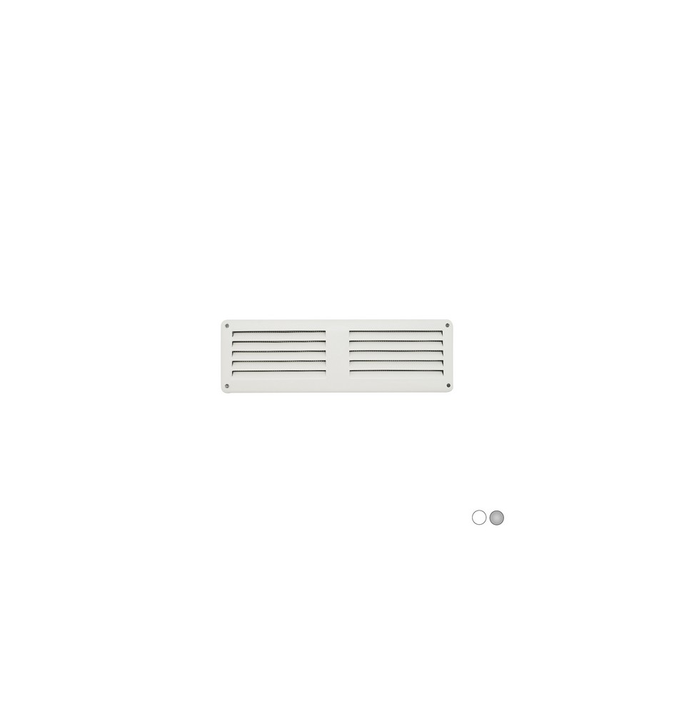 GRIGLIA DA SOVRAPPORRE IN METALLO CON RETE L. 200 X H. 60 MM Bianco