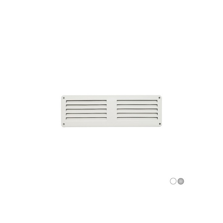 GRIGLIA DA SOVRAPPORRE IN METALLO CON RETE L. 200 X H. 60 MM Bianco