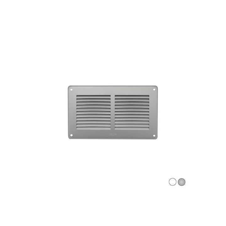 GRIGLIA DA SOVRAPPORRE IN METALLO CON RETE L.240 X H. 140 MM Alluminio Argento