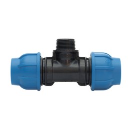 RACCORDO POLIPROP TEE MAS D 20 X 1/2 X 20MM*