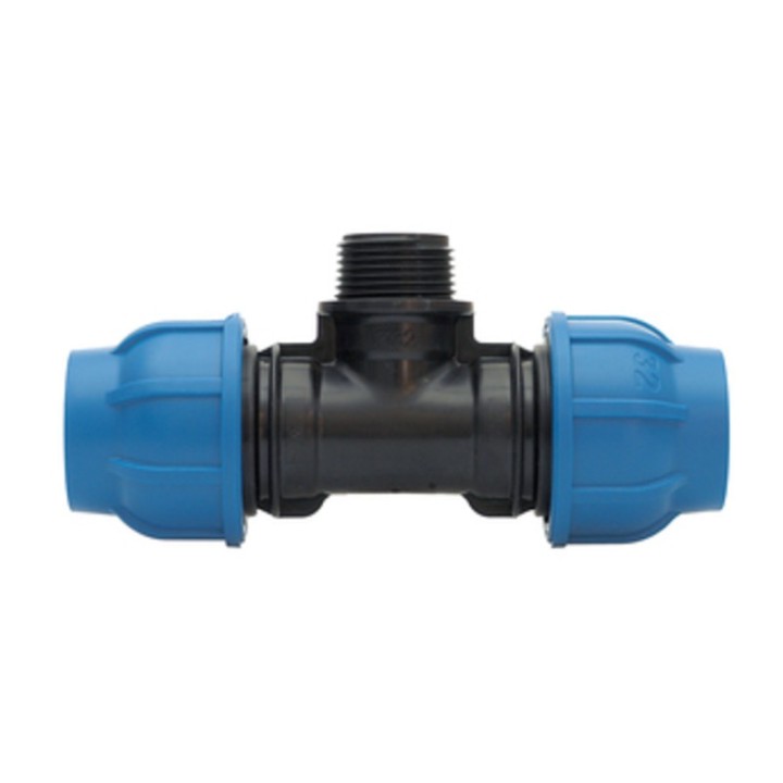 RACCORDO POLIPROP TEE MAS D 20 X 1/2 X 20MM*