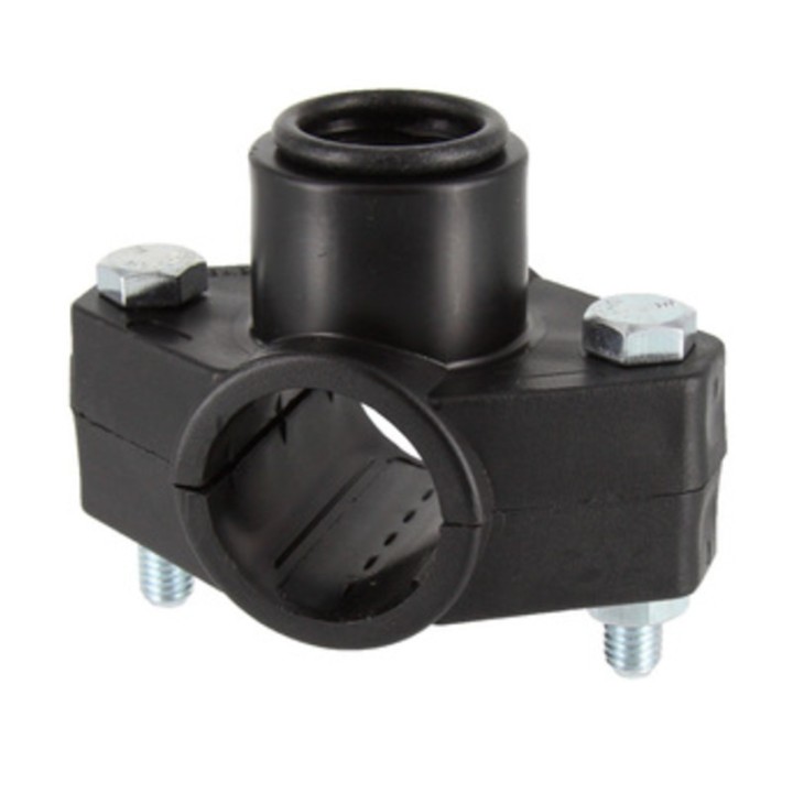 RACCORDO POLIPROP PRESA A STAFFA D 20MMX1/2 FEM*