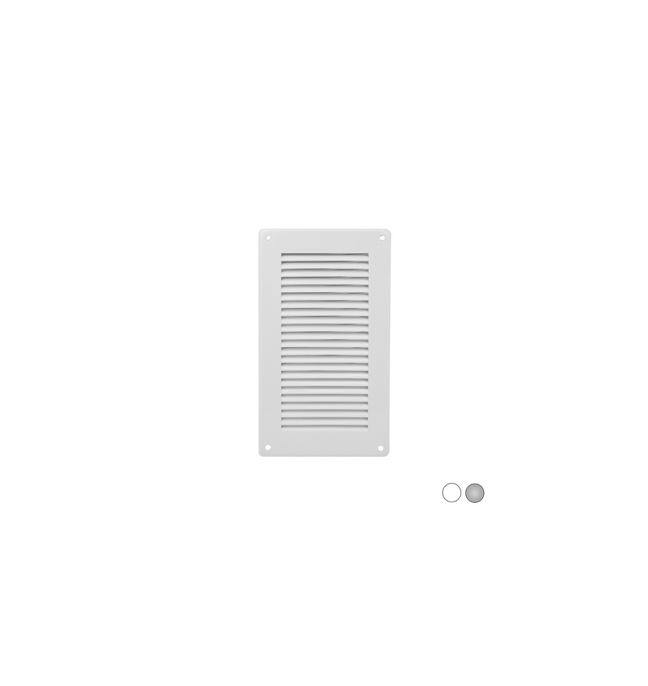 GRIGLIA DA SOVRAPPORRE IN METALLO CON RETE L. 140 X H. 240 MM Bianco