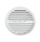 GRIGLIA TONDA DENTRO-FUORI Alluminio Bianco Diam. 150
