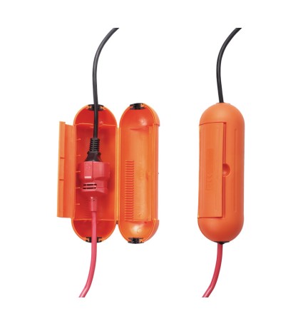 GUSCIO DI PROTEZIONE SPINA ELETTRICA IP44 ARANCIO