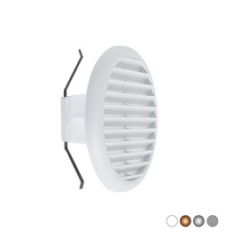 GRIGLIA TONDA IN MATERIALE TERMOPLASTICO CON MOLLE RECLINABILI A 90° Bianca Imb. 125-160 - D. 180