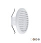 GRIGLIA TONDA IN MATERIALE TERMOPLASTICO CON MOLLE RECLINABILI A 90° Grigio Imb. 80-125 - D. 145