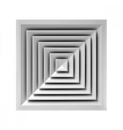 DIFFUSORE MULTIDIREZIONALE A 4 VIE mm 225 x 225 4 vie