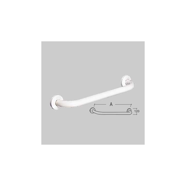 CORRIMANO LINEARE PREVERNICIATO BIANCO - A 45 cm 2 fissaggi