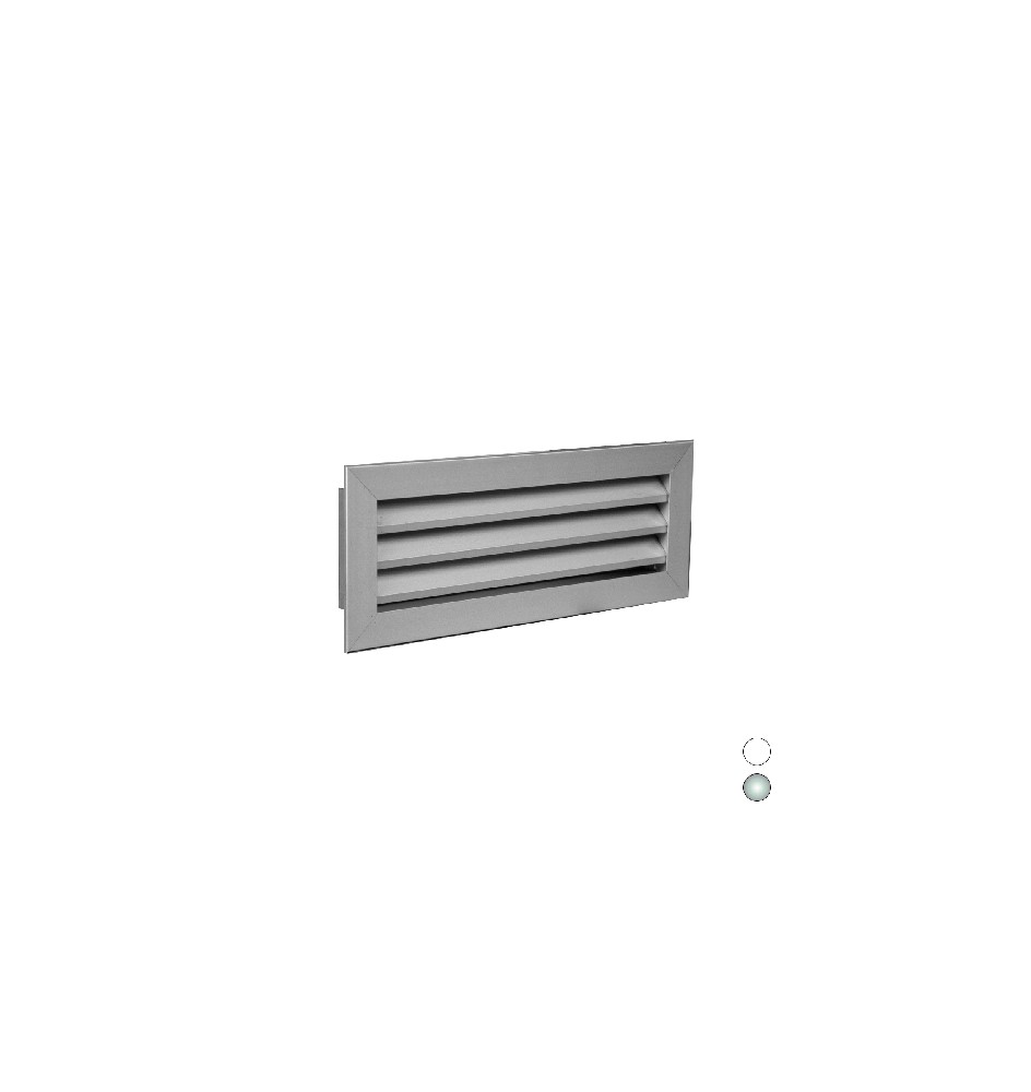 GRIGLIA DI RIPRESA AD ALETTE FISSE All. anodizzato mm 400 x 300